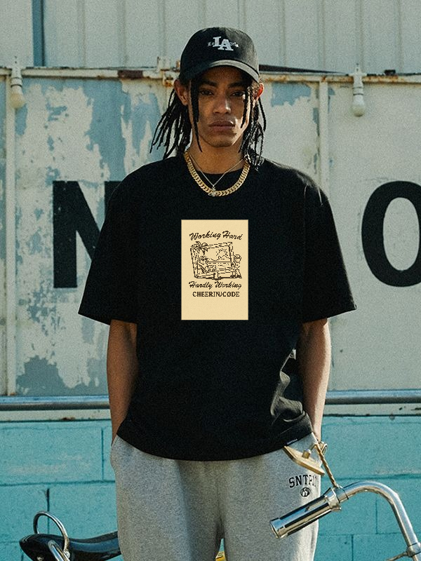 Workshop Mood Graphic Tee – Hardly Working Edition