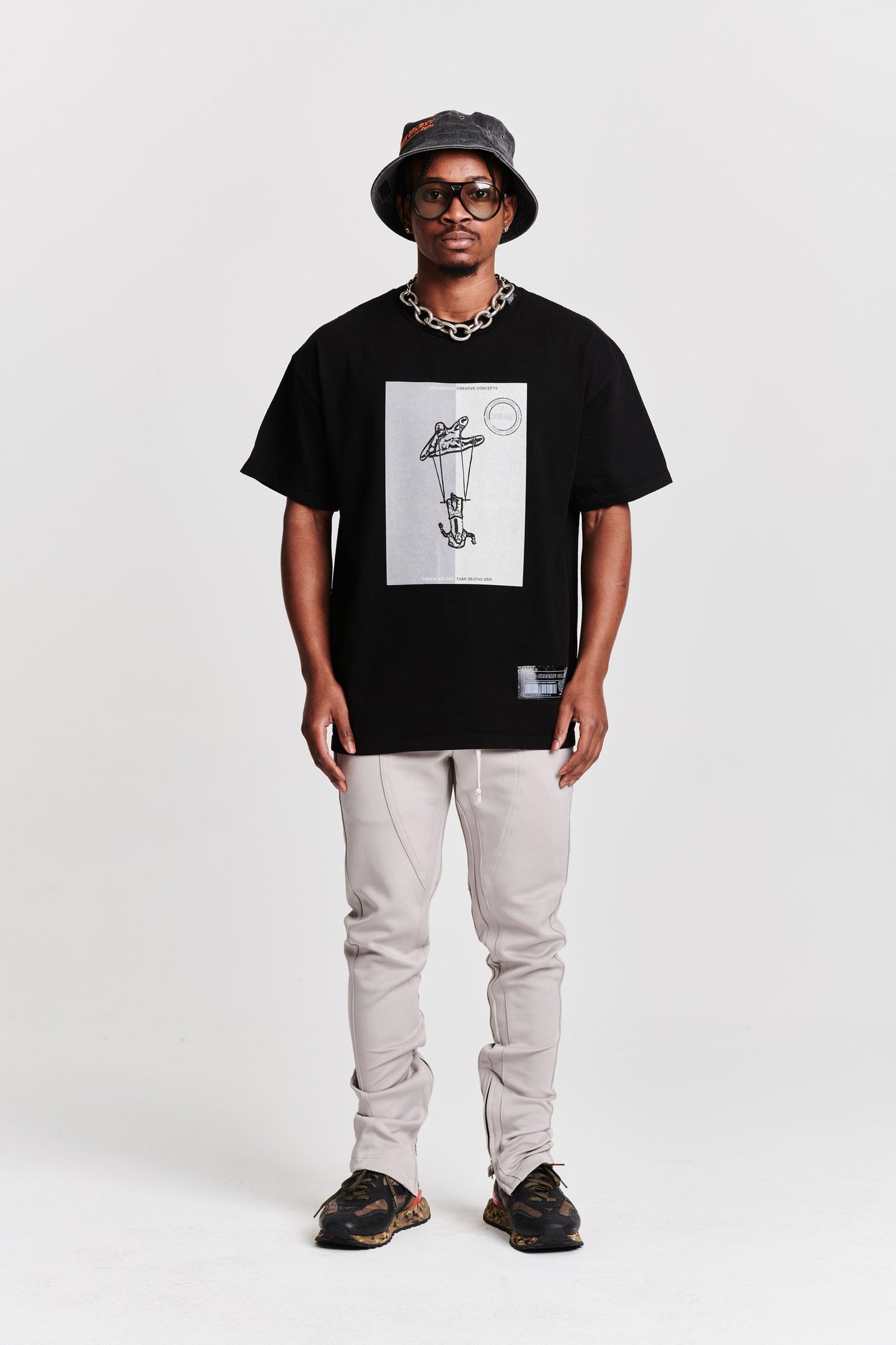 TRAPEZE ACROBAT SHORT SLEEVE TEE BLACK