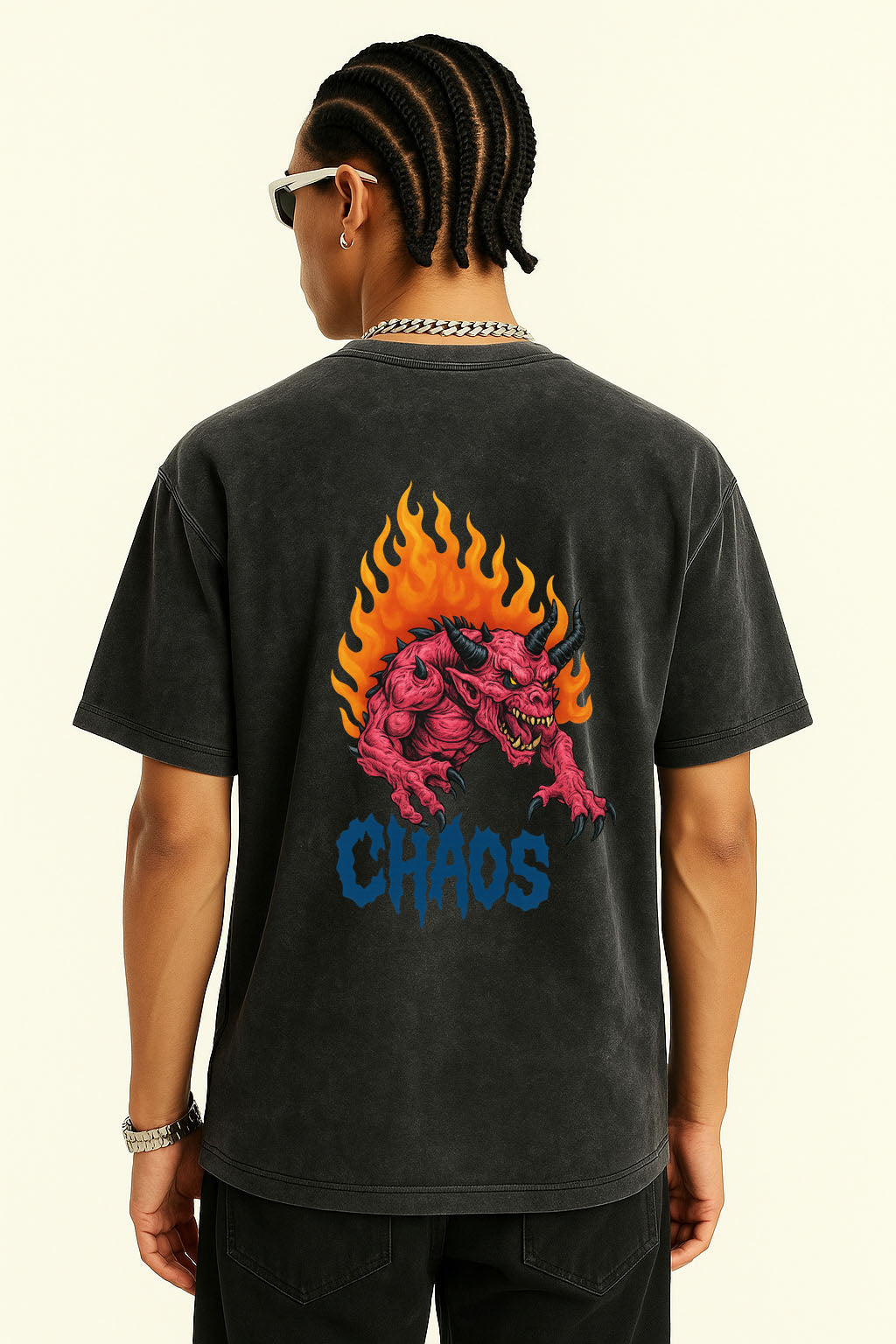 Men‘s Chaos Flame Graphic Tee