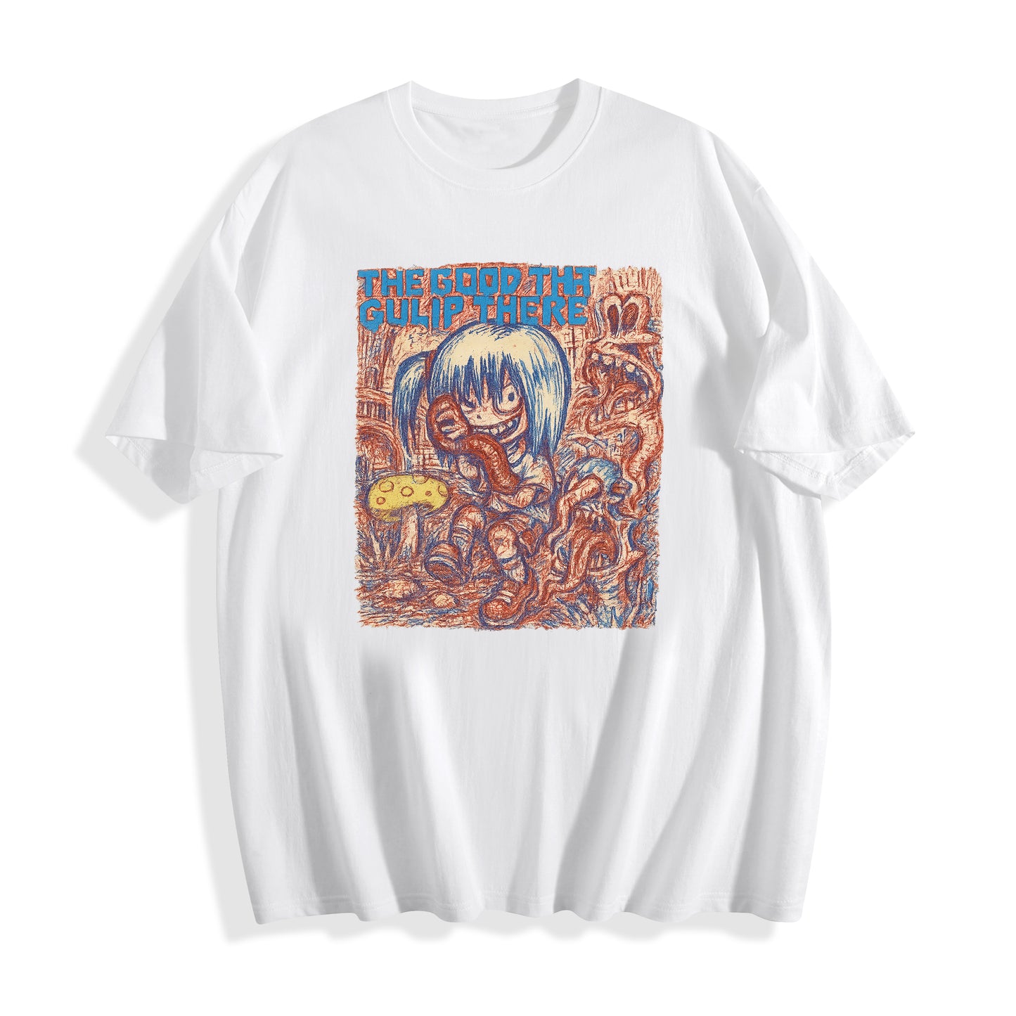 Psychedelic Gulp Graphic Tee – “THE GOOD THE GULP THERE” Edition
