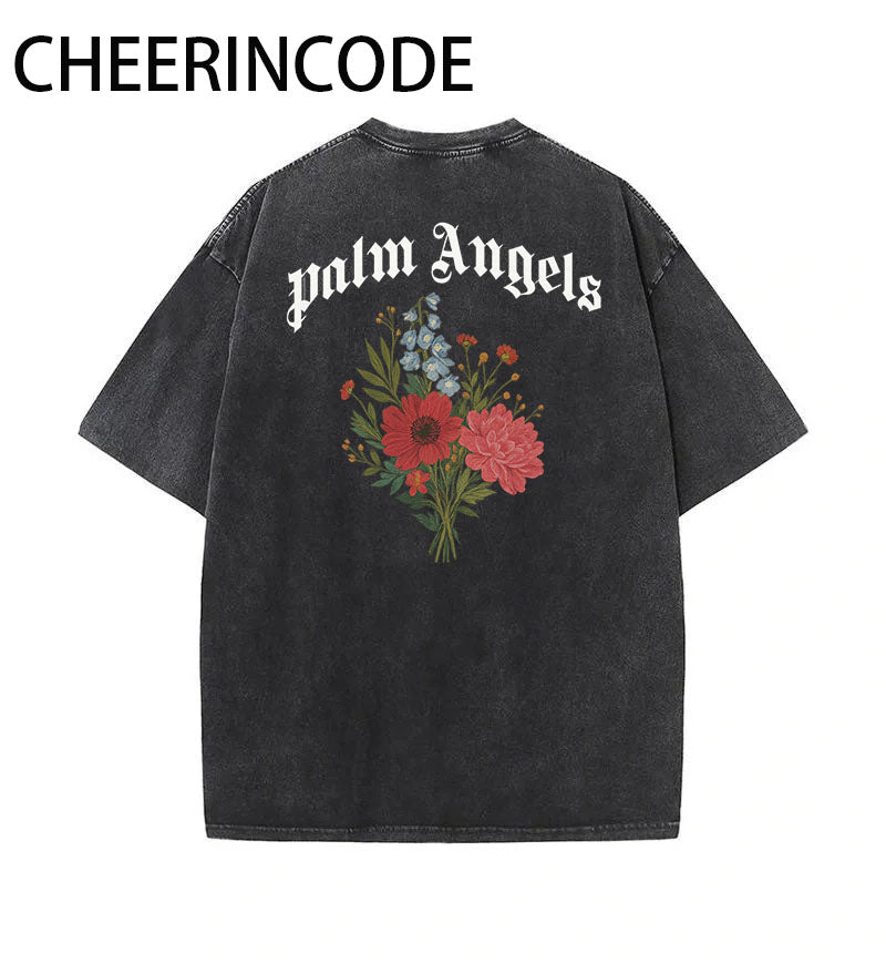 Men‘s Palm Angels Floral Graphic Tee