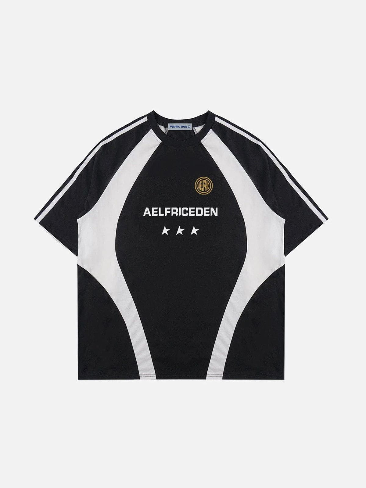 Aelfric Eden Patchwork Contrast Racing Tee
