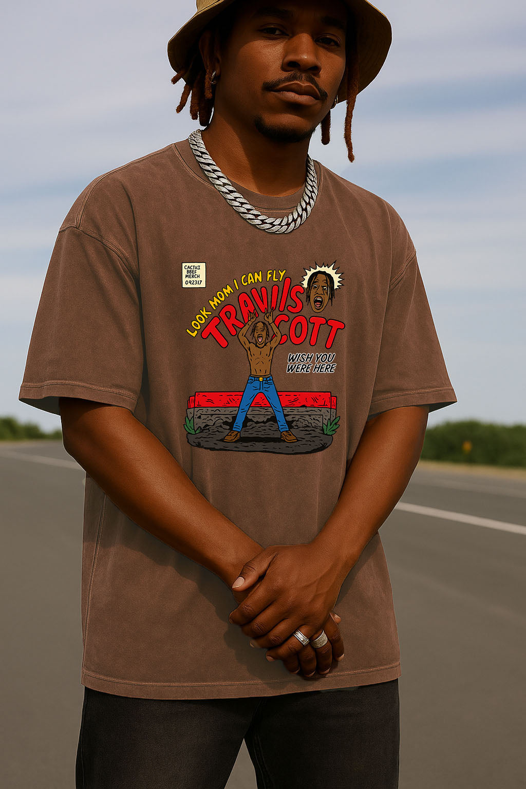 Men's La Flame Vintage Water Wash Tee