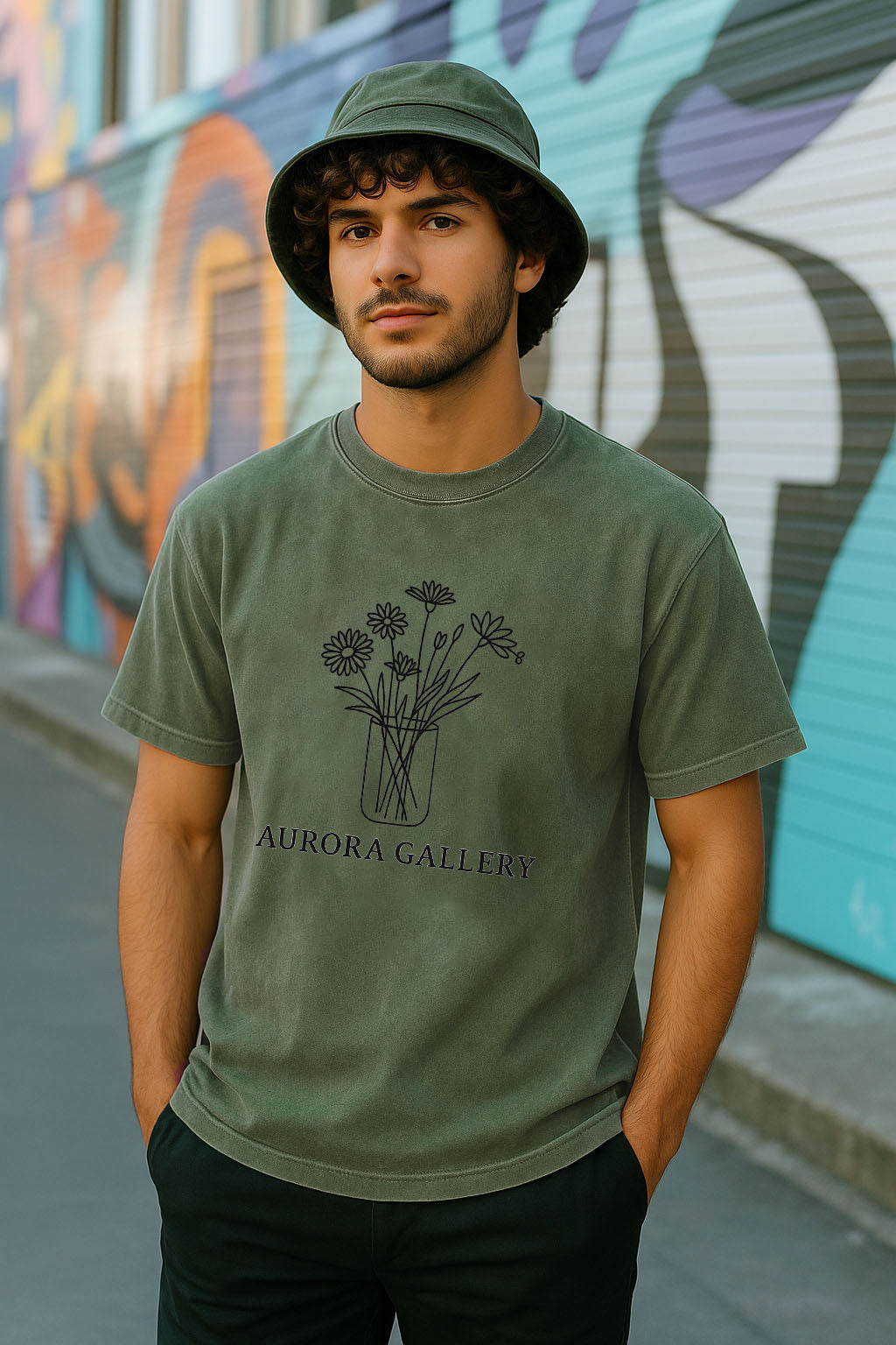 🌸 Aurora Gallery Floral Graphic Tee – Art-Inspired Edition