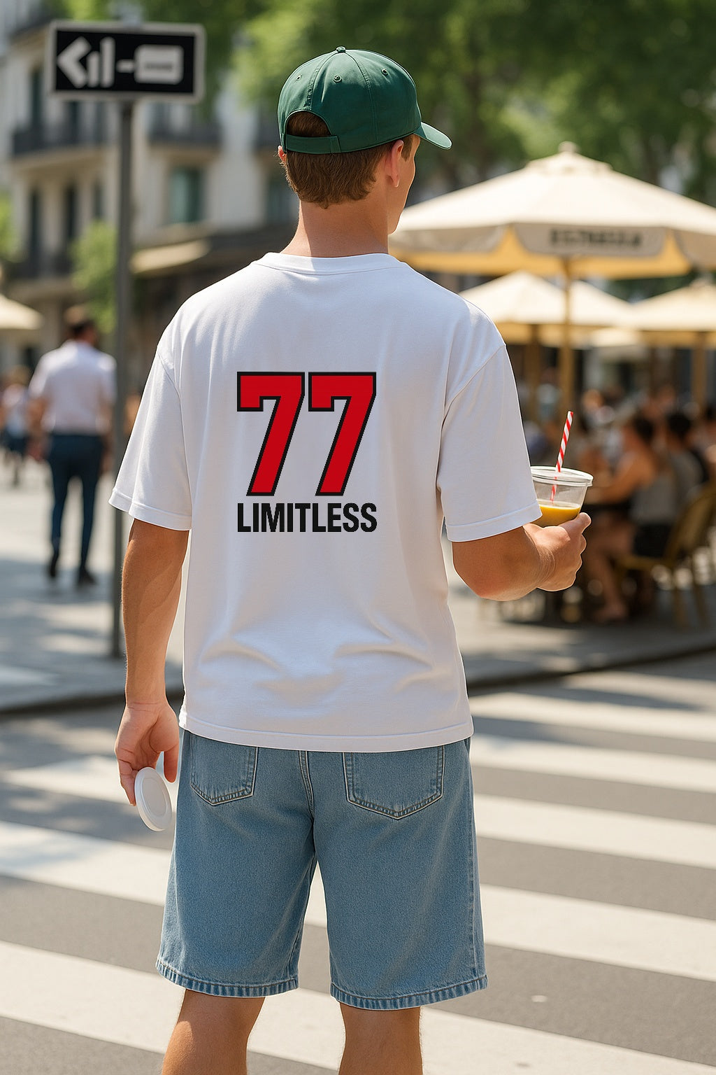 LIMITLESS 77 Graphic Tee – Street Racer Edition