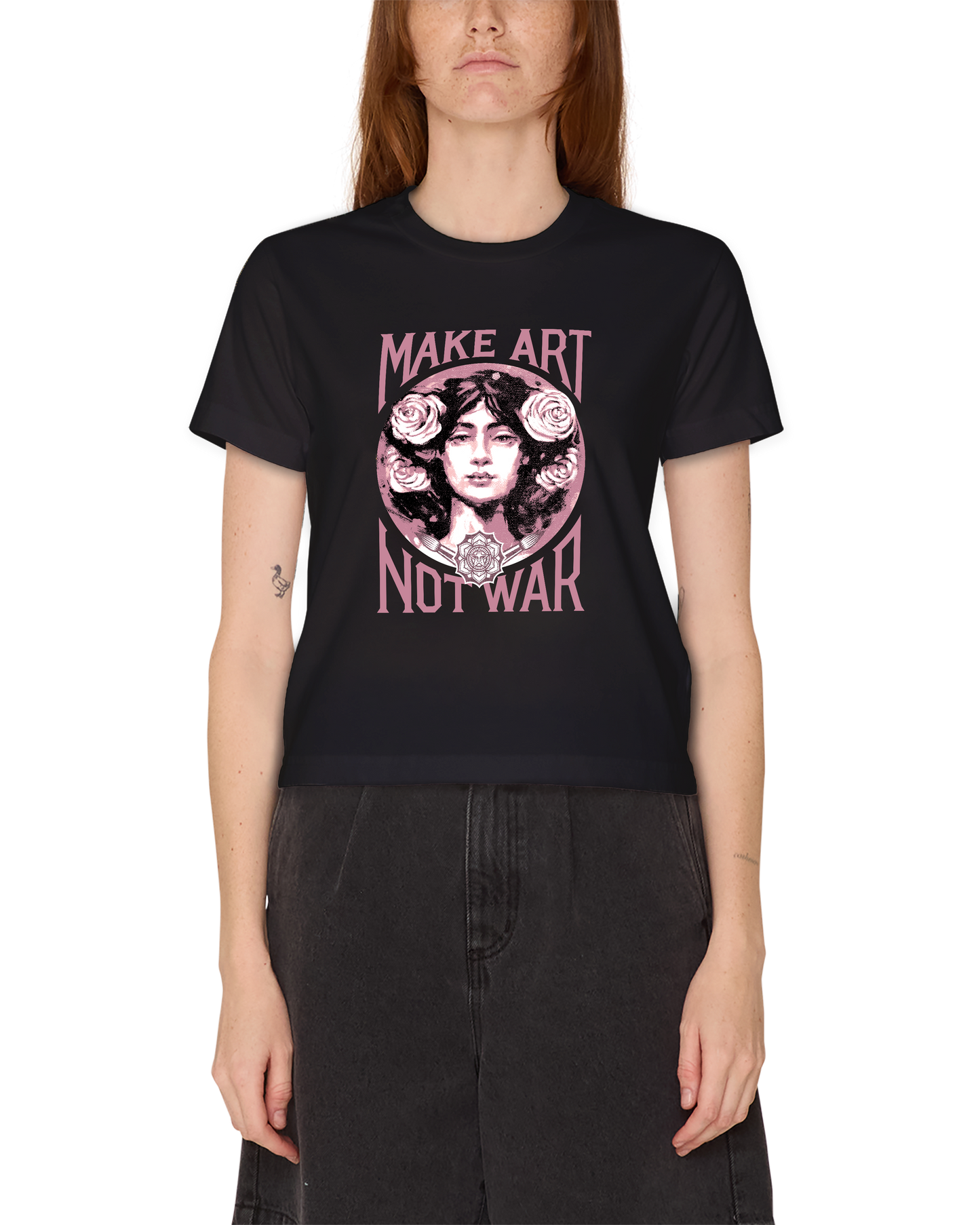 MAKE ART NOT WAR Vintage Graphic Tee