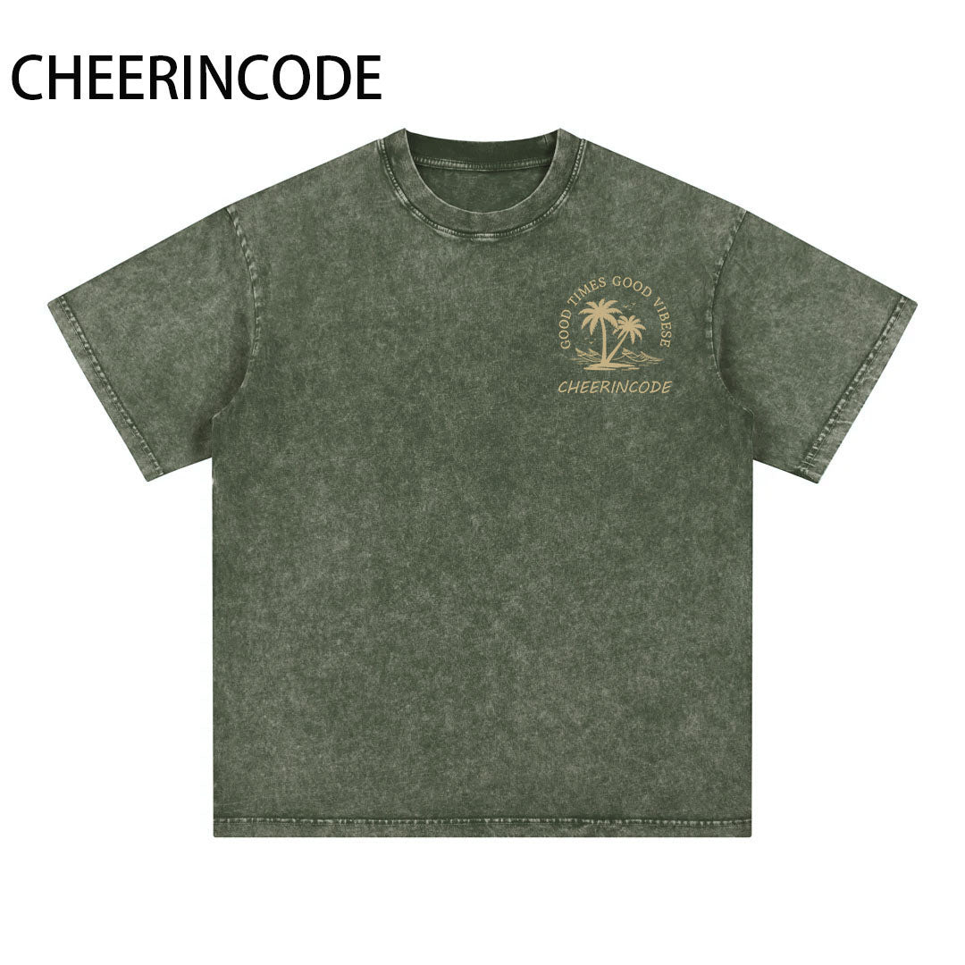 Men‘s “GOOD TIMES GOOD VIBES” Graphic Tee