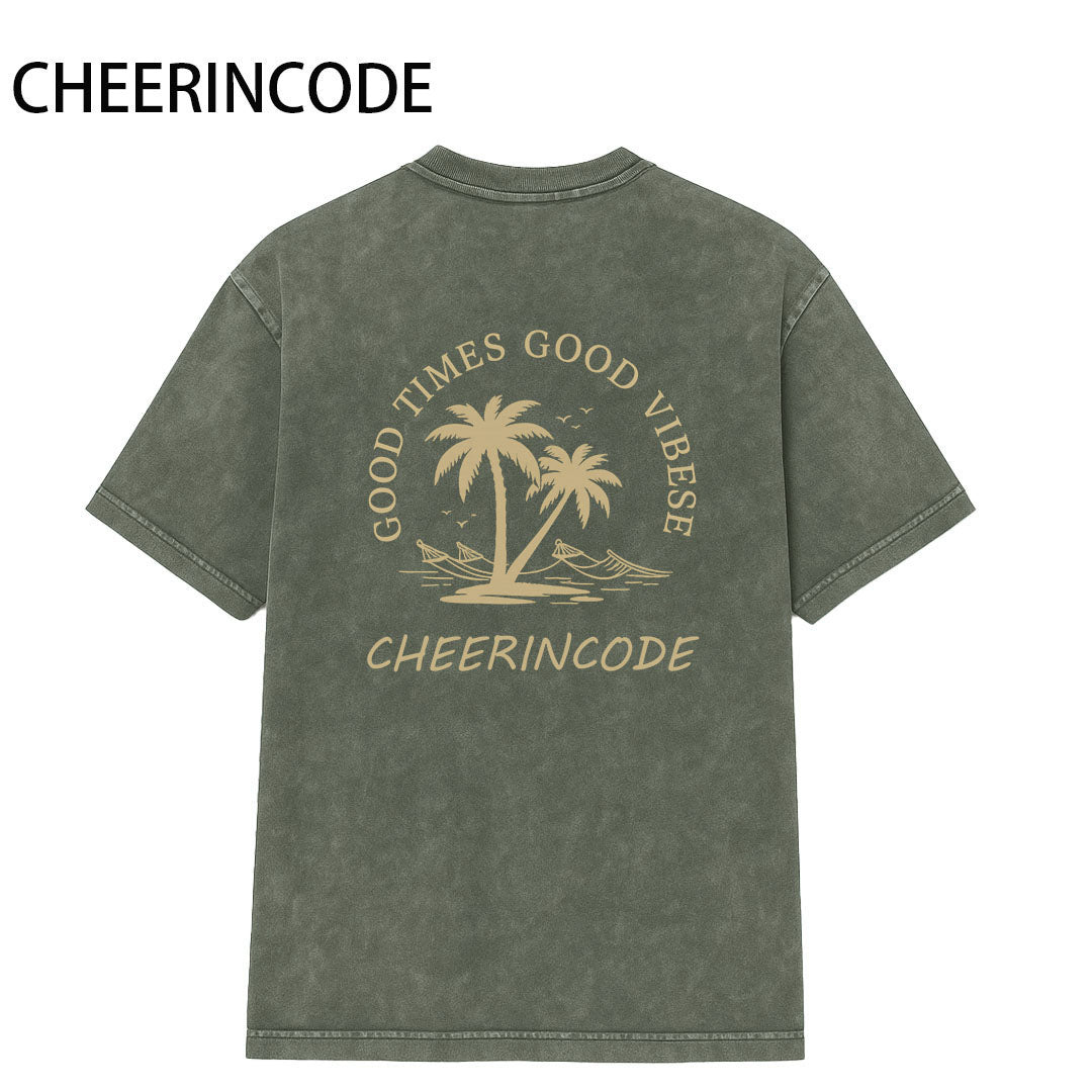 Men‘s “GOOD TIMES GOOD VIBES” Graphic Tee
