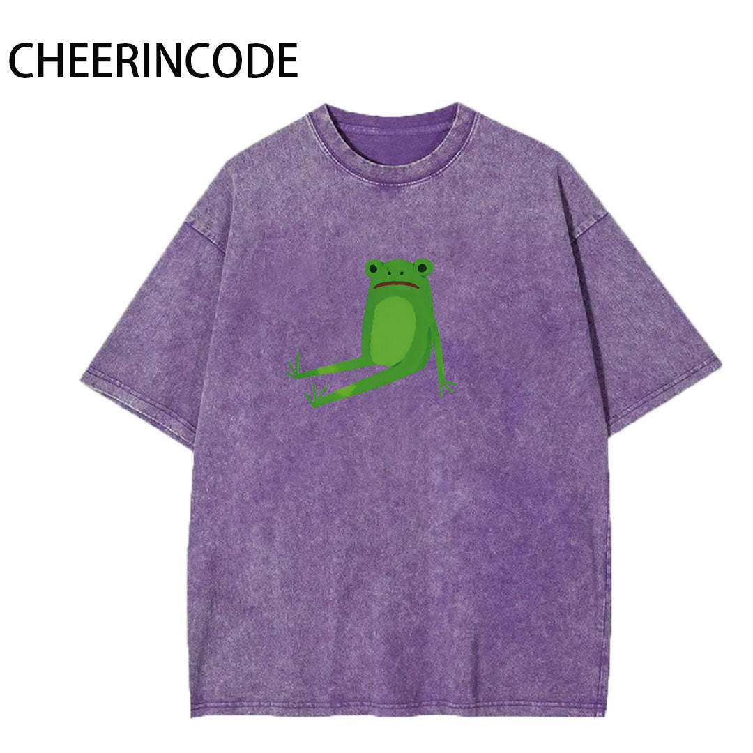 🌿 Frog King Graphic Tee – Playful Vibes Edition