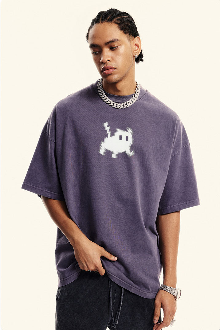 Glitch Vibes Graphic Tee – Electric Edition