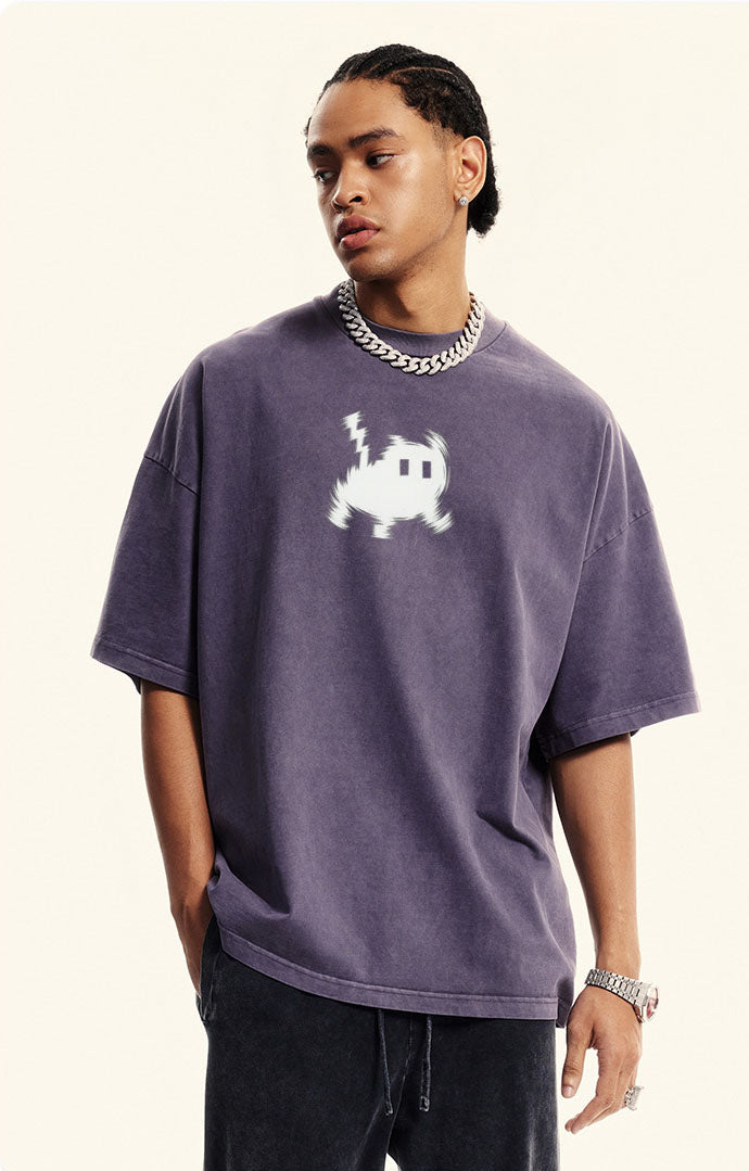 Glitch Vibes Graphic Tee – Electric Edition