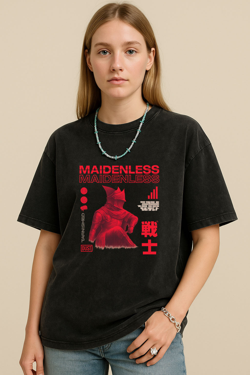 Women's "Maidenless Warrior" Graphic Tee