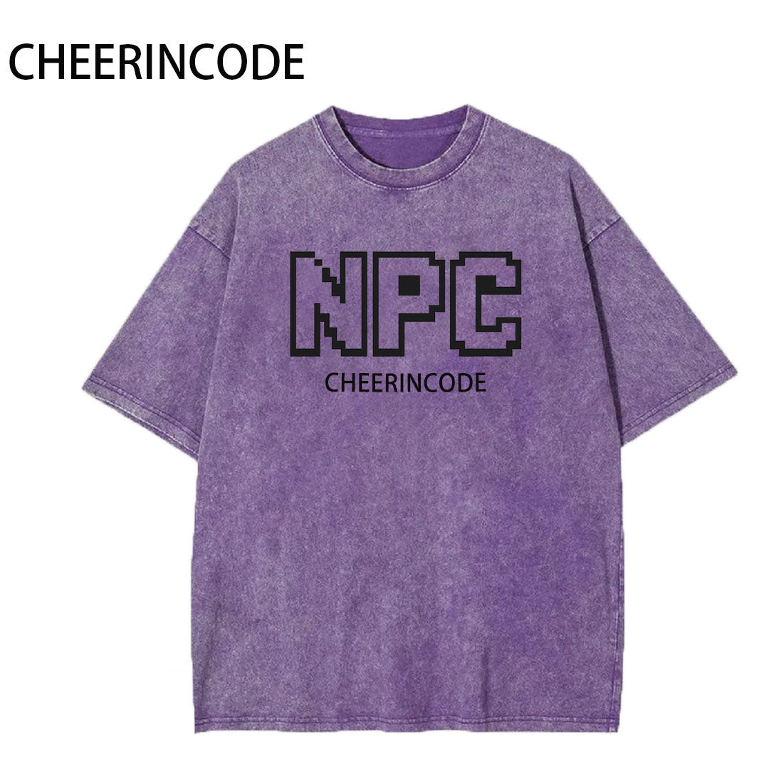 NPC Washed Pixel Logo Graphic Tee