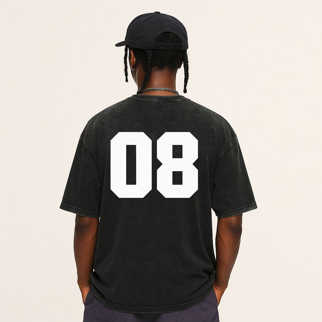 UNDERSTAND 08 Washed Varsity Graphic Tee