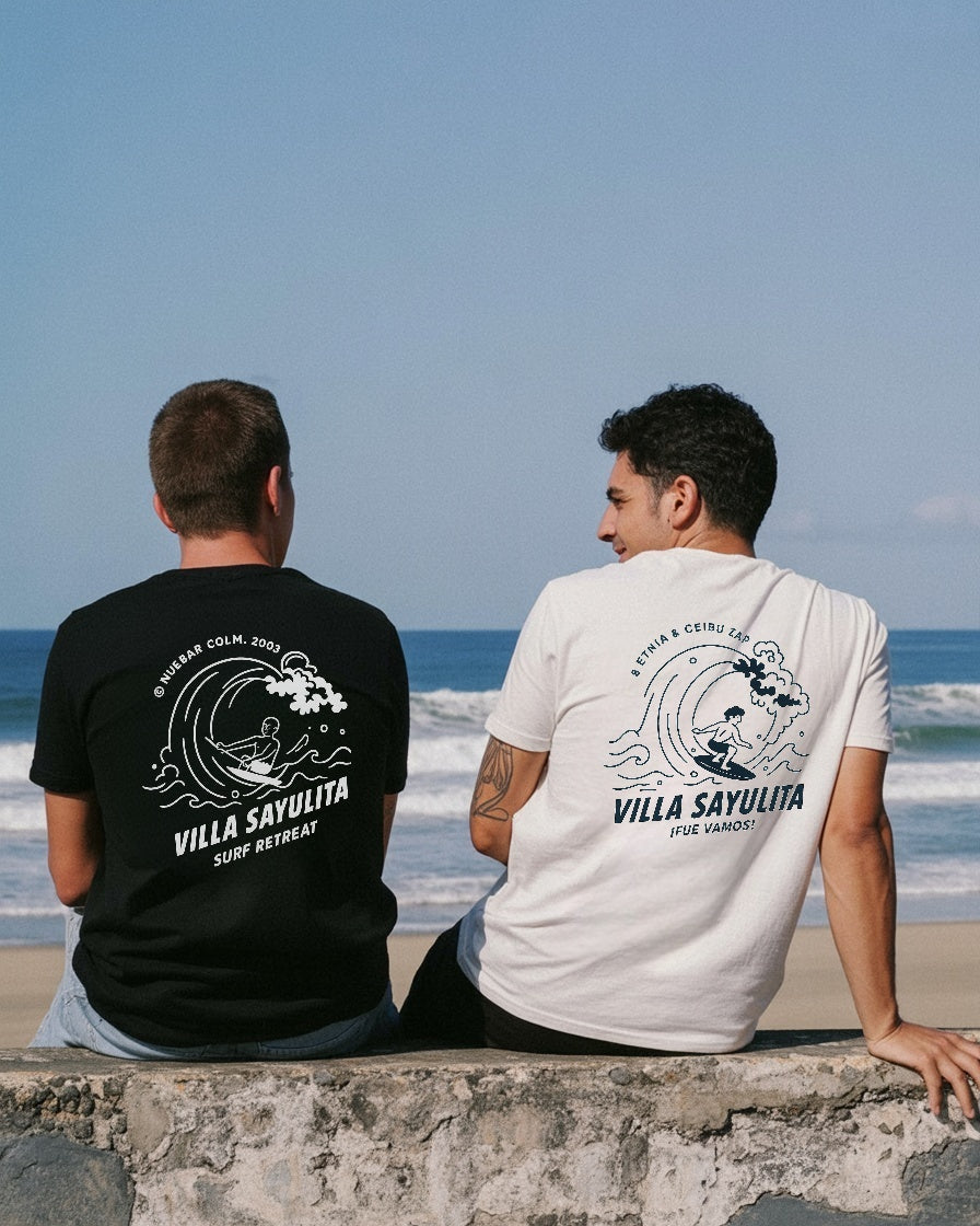 VILLA SAYULITA Surf Graphic Tee – Coastal Escape Edition