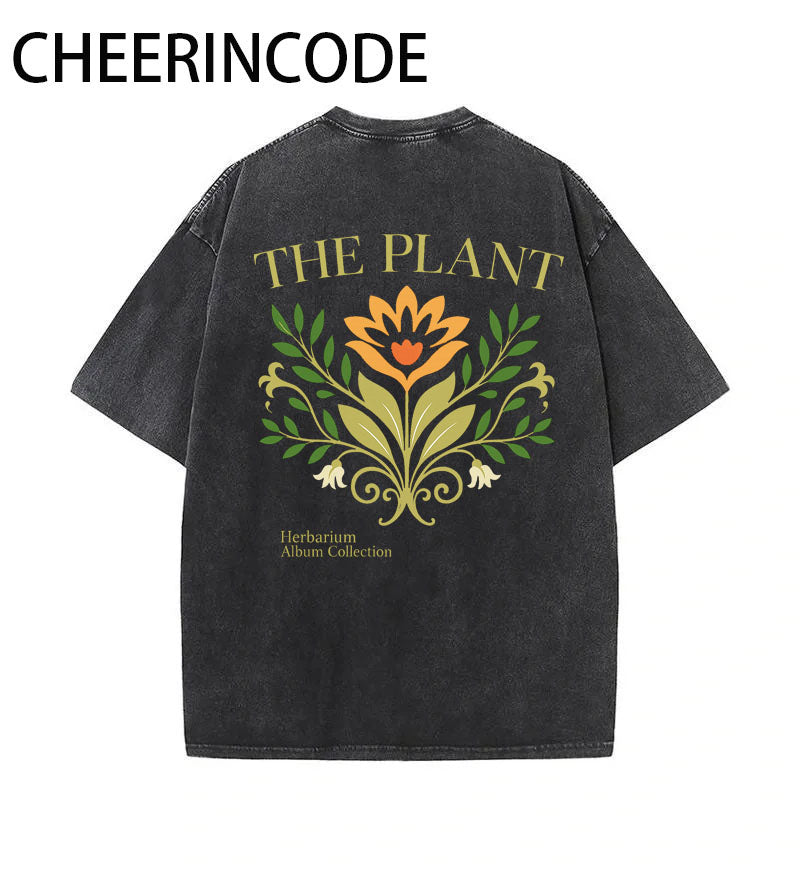 Minimalist Illustration Floral T-Shirt