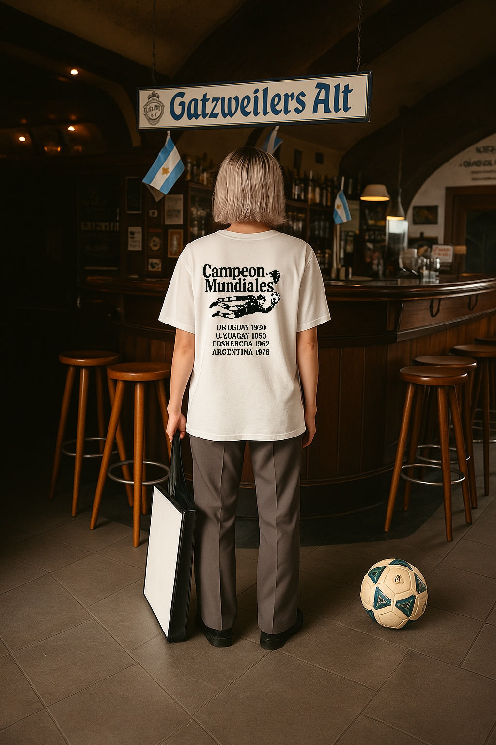 Campeon Mundiales World Champion Tee – Retro Soccer Edition