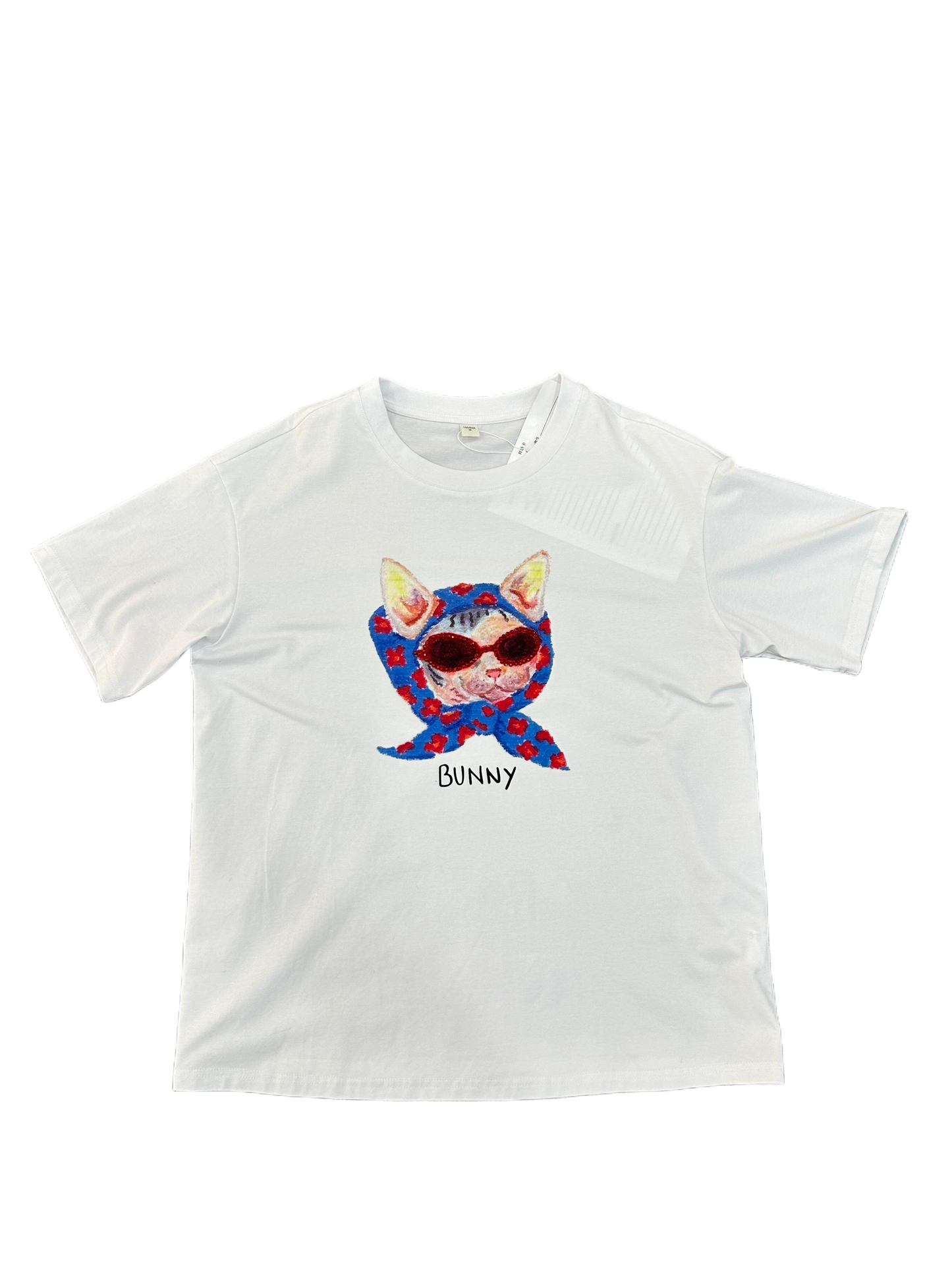 Fost Fish Women's Graphic Cat Print Tee