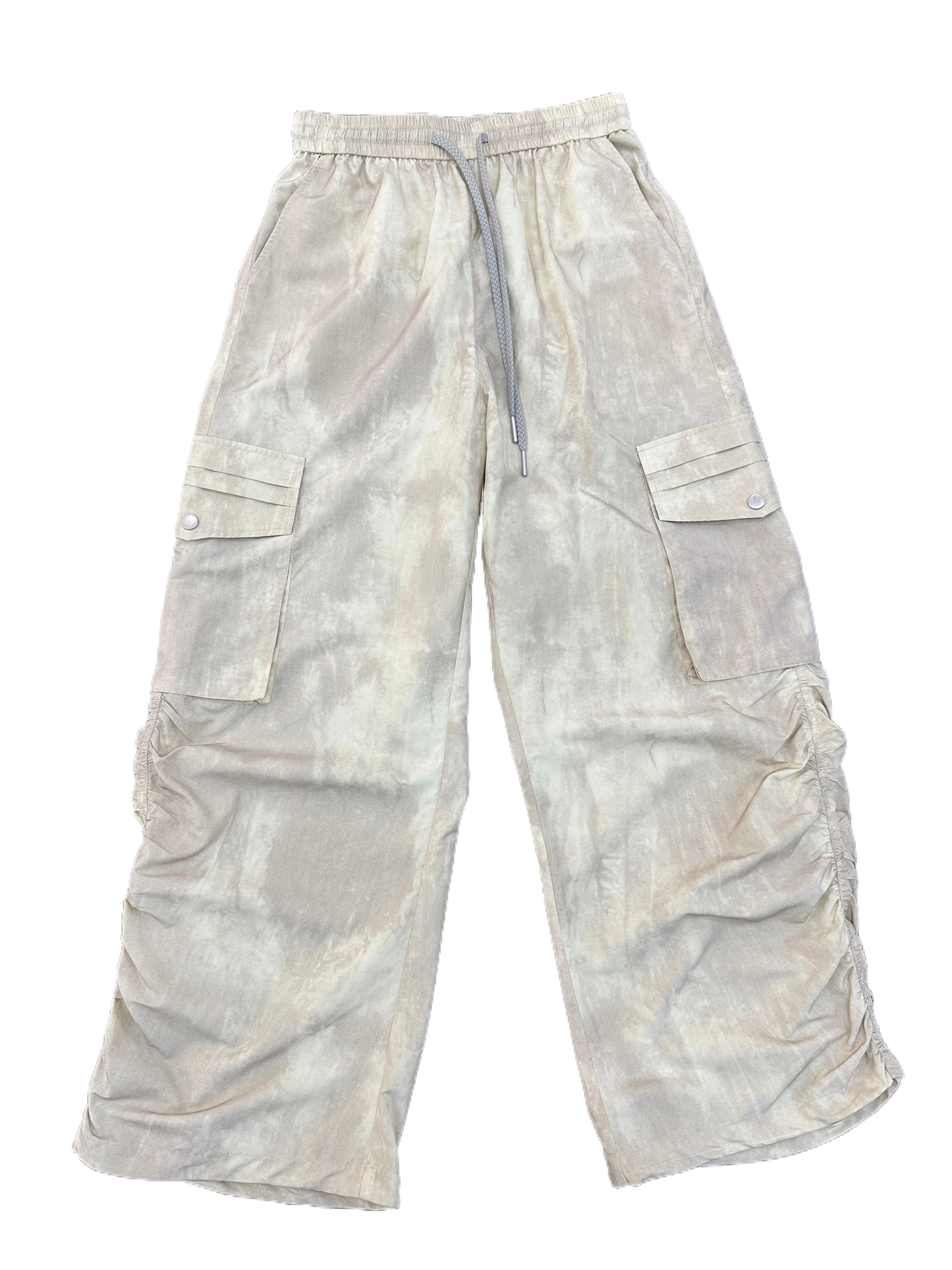 Fost Fish Women's Washed Cargo Pants with Drawstring