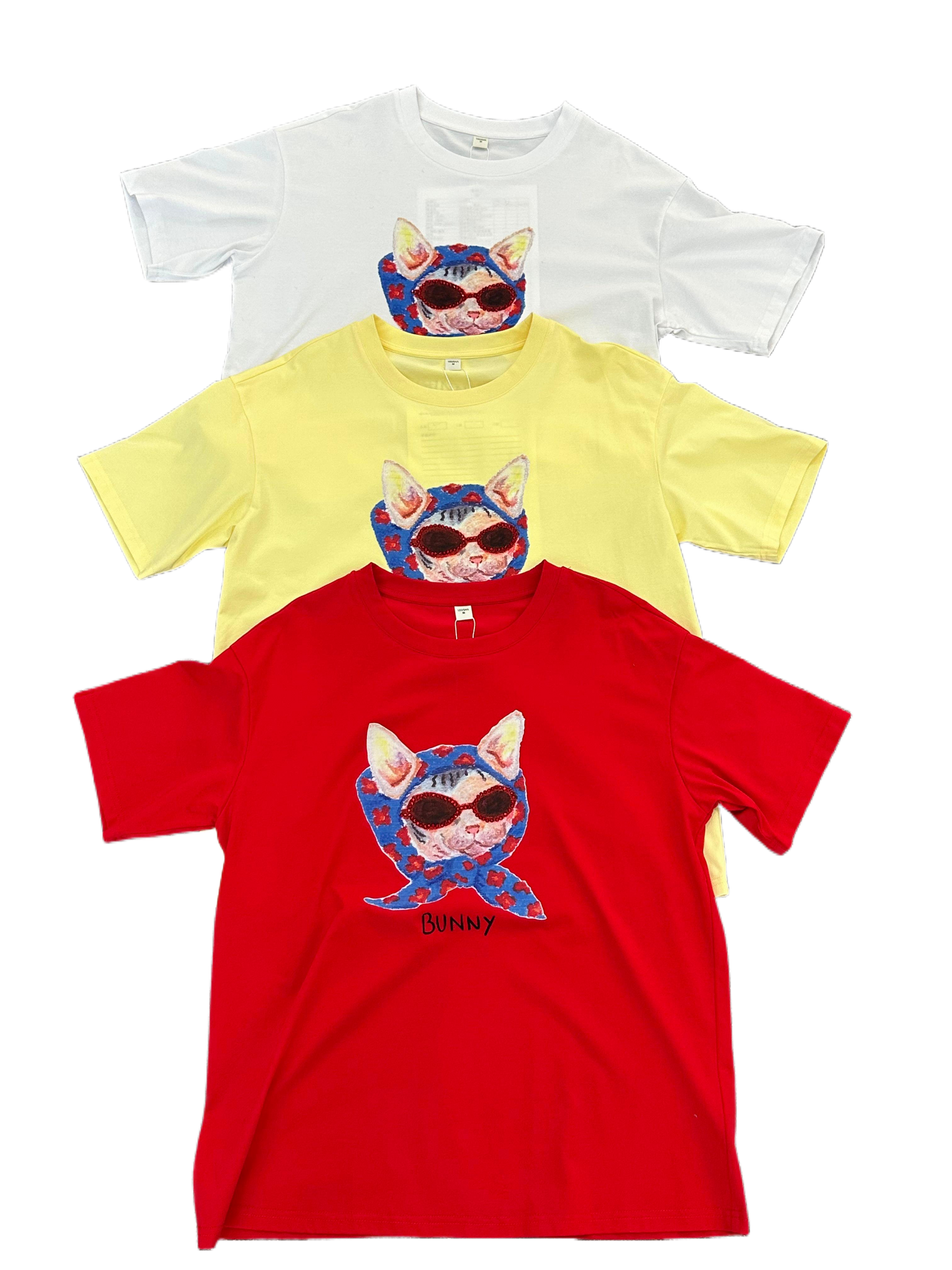 Fost Fish Women's Graphic Cat Print Tee