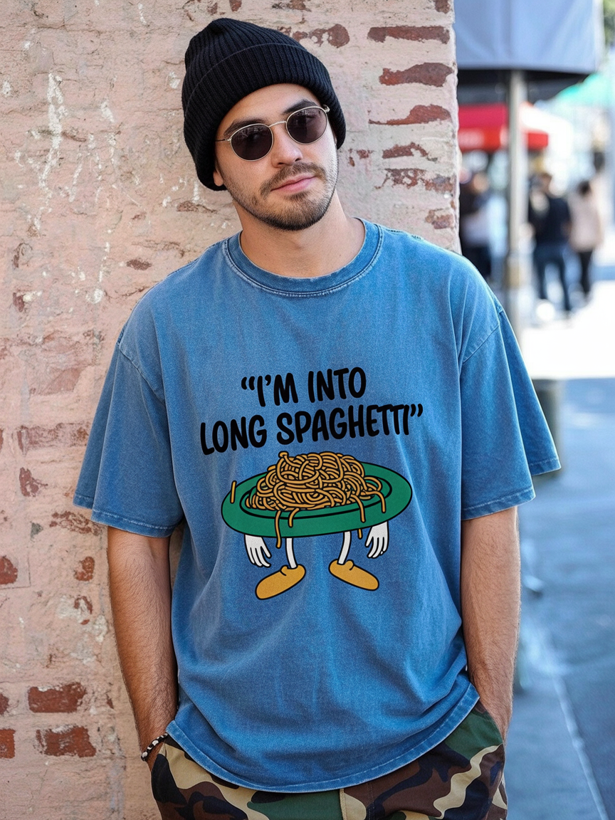 π I'm Into Long Spaghetti Graphic Tee β Fun & Quirky Edition
