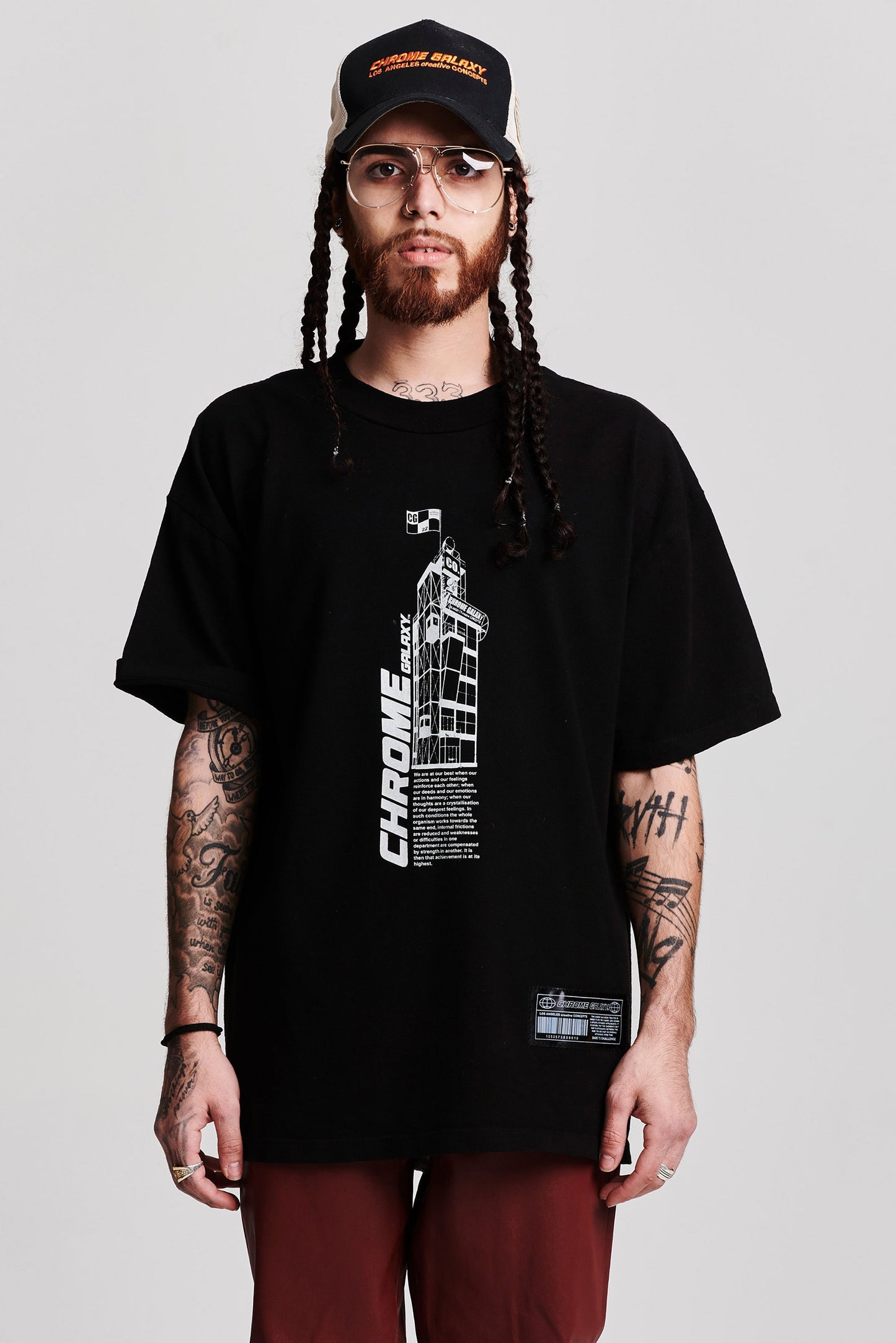 BUILDING OVERSIZED T-SHIRT BLACK
