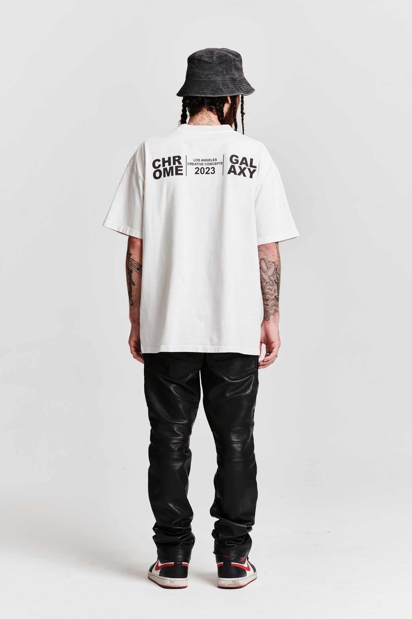 DAMAGED GOODS ABSTRACT SHORT SLEEVE TEE WHITE