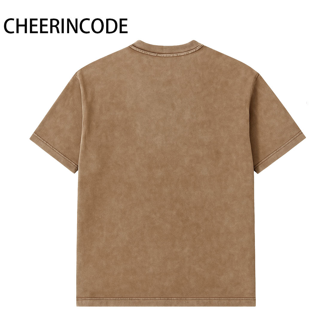 đź“·Film Vintage Camera Print Washed T-Shirt