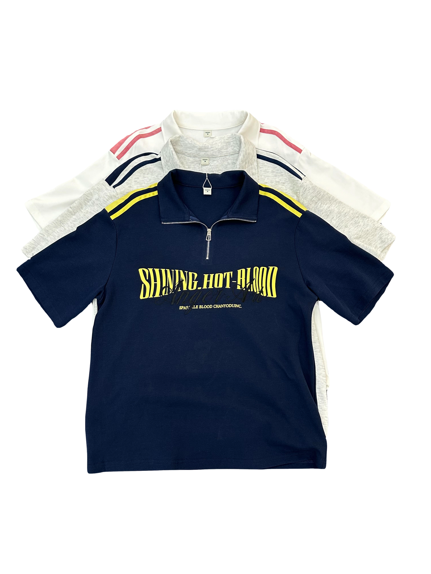 Fost Fish Women's Zip-Up Graphic Polo Tee