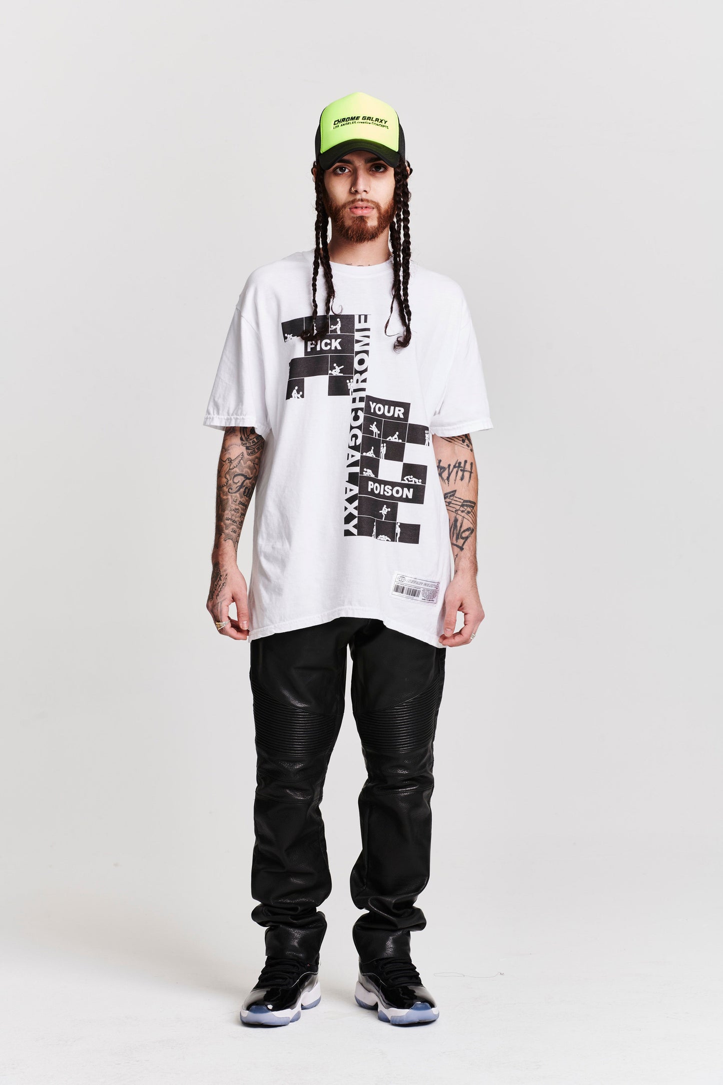 PICK MY POISON OVERSIZED SHORT SLEEVE T-SHIRT WHITE