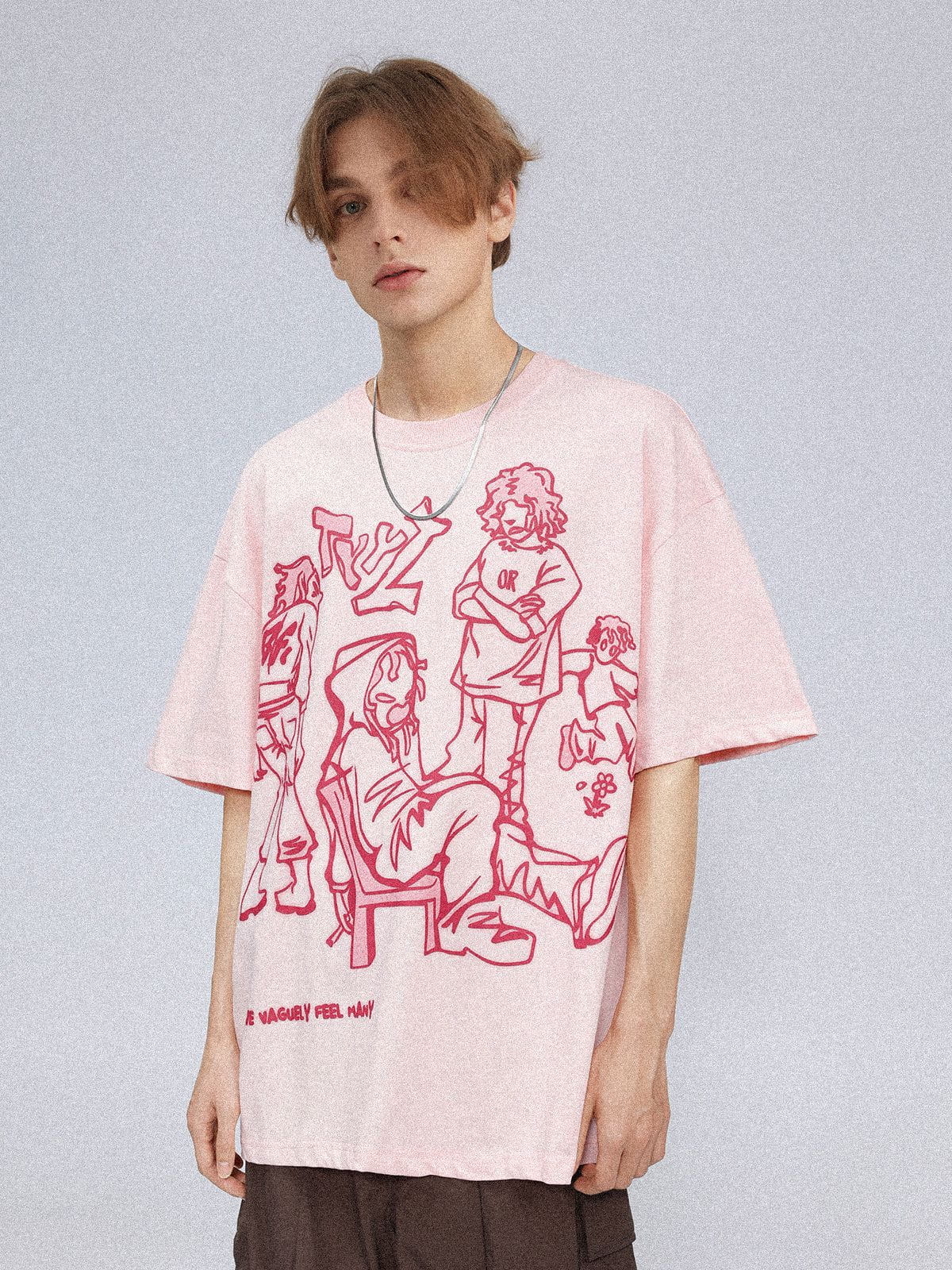 Aelfric Eden Cartoon Line Character Print Tee