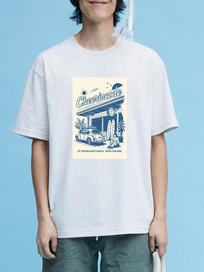 Mt Maunganui Beach Graphic Tee – New Zealand Holiday Edition