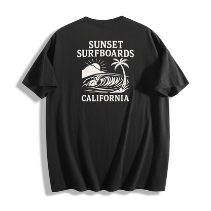 Sunset Surfboards Tee – California Beach Edition