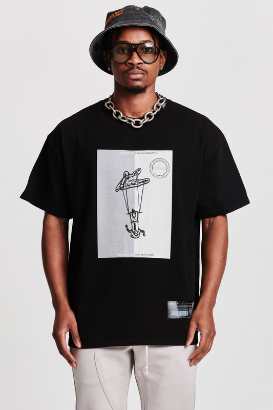 TRAPEZE ACROBAT SHORT SLEEVE TEE BLACK