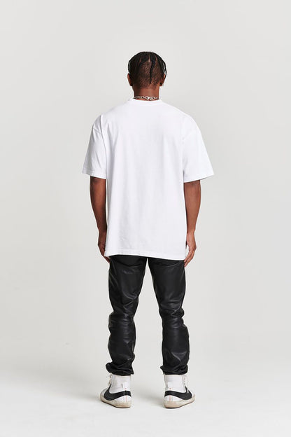 WAIL AWAY NOW OVERSIZED SHORT SLEEVE T-SHIRT WHITE