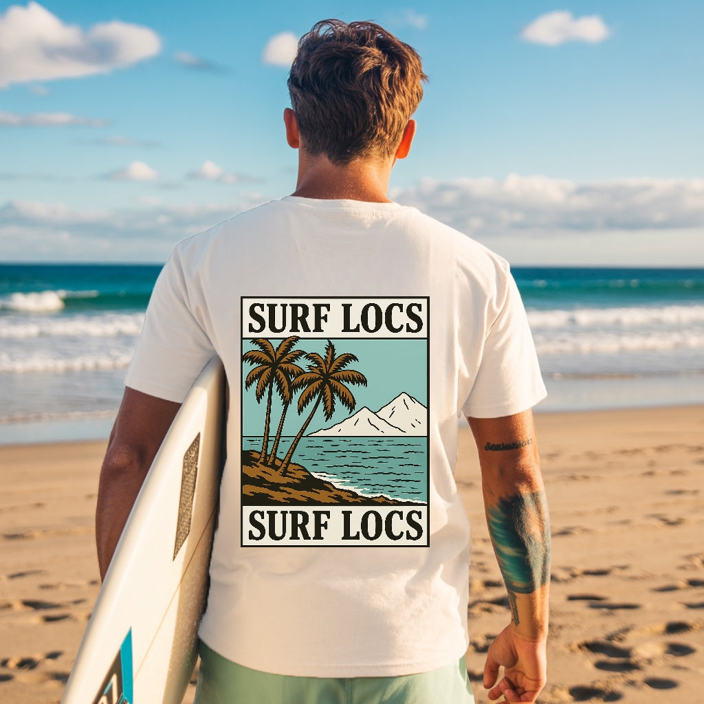 Surf Locs Graphic Tee – Island Vibes Edition