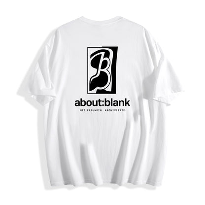 about:blank Abstract Graphic Tee – Monochrome Syntax Edition