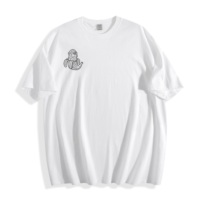 Banana Gorilla Graphic Tee – Minimalist Chest Edition
