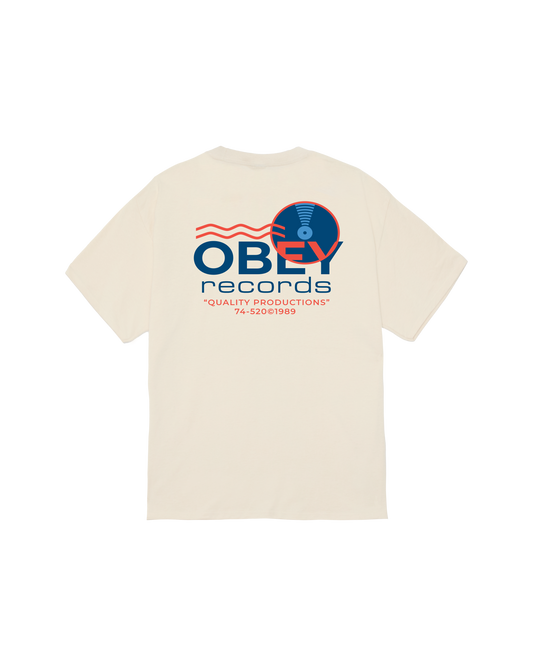 OBEY RECORDS SOUND WAVES CLASSIC T-SHIRT