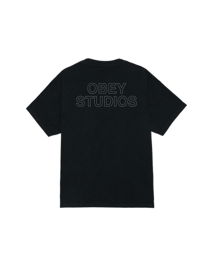 OBEY STUDIOS OUTLINE PIGMENT T-SHIRT