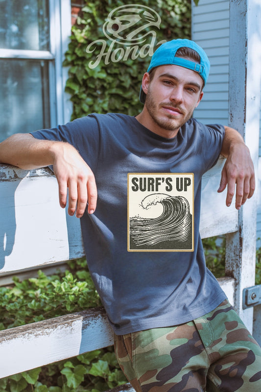 Surf’s Up Graphic Tee– Vintage Wave Edition