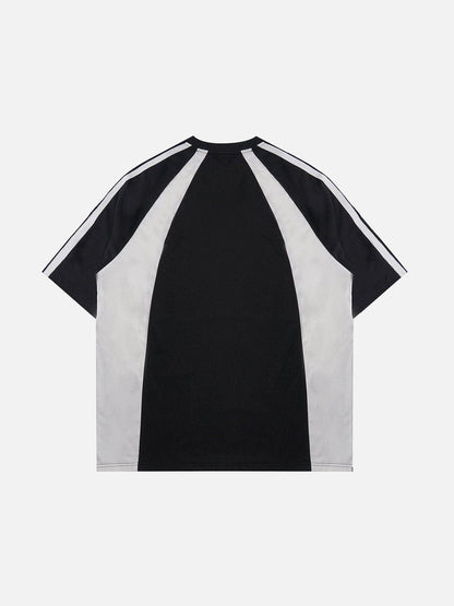 Aelfric Eden Patchwork Contrast Racing Tee