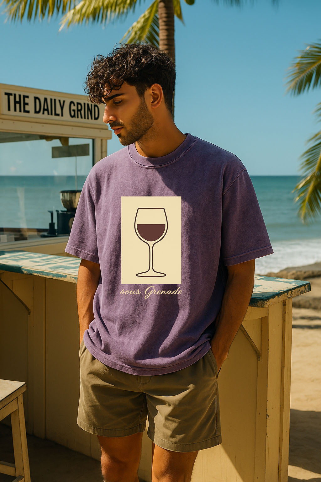 🍷 Sous Grenade Graphic Tee – Wine Lover's Edition