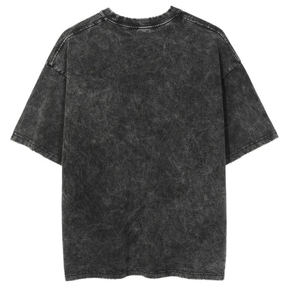 Skeletor & Grumpy Cat Vintage Graphic Tee – Washed