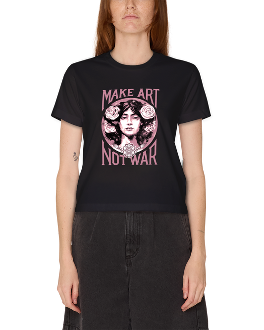 MAKE ART NOT WAR Vintage Graphic Tee