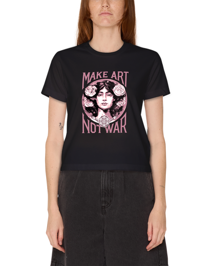 MAKE ART NOT WAR Vintage Graphic Tee
