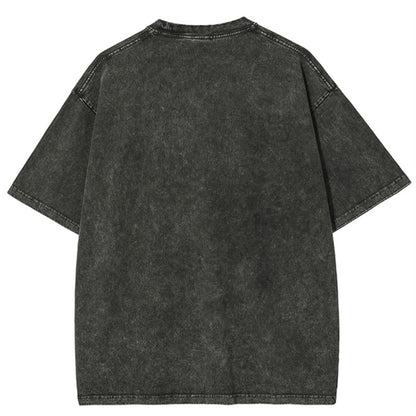 "HELL YEAH BROTHER" Fire Cat Tee – Vintage Washed