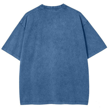 "HELL YEAH BROTHER" Fire Cat Tee – Vintage Washed