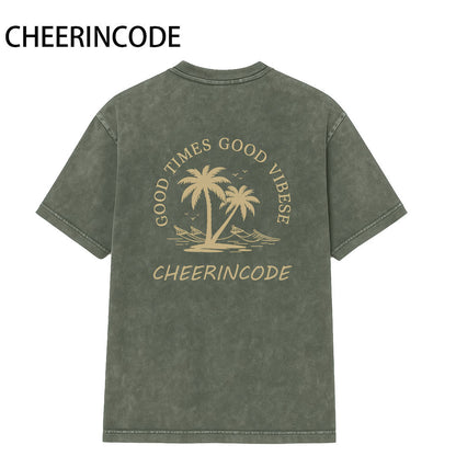 Men‘s “GOOD TIMES GOOD VIBES” Graphic Tee