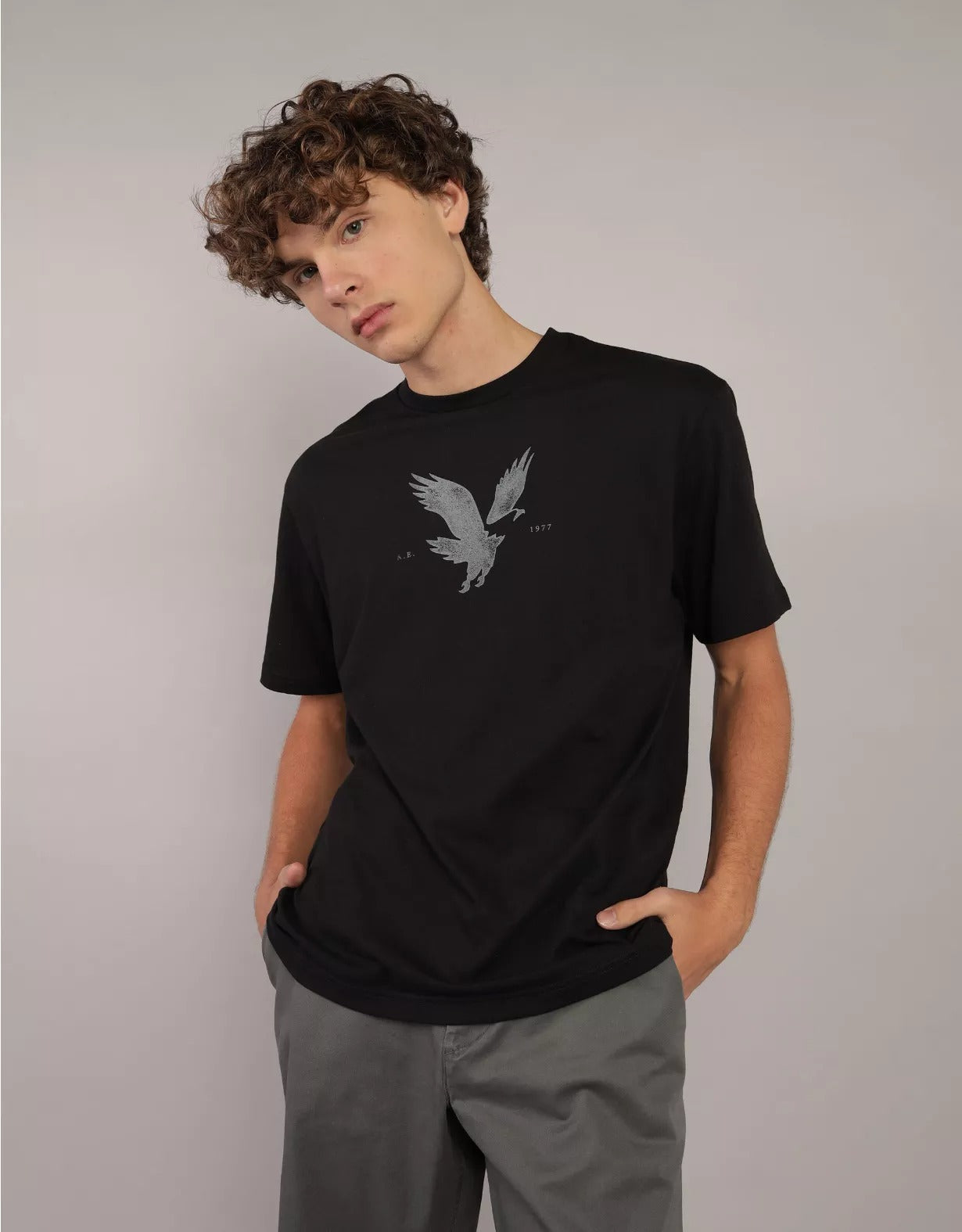 “Soaring Freedom” Eagle Graphic Tee – Black Edition